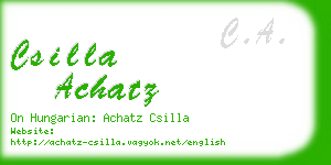 csilla achatz business card